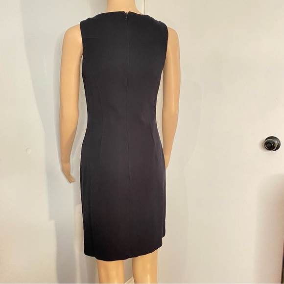 Elegant Black Sleeveless Dress - Picture 3 of 6